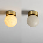 Księżycowa lampa sufitowa z alabastru