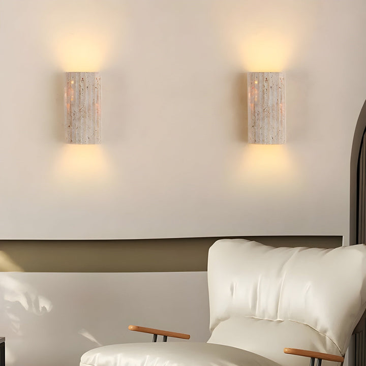 Lampa ścienna z naturalnego kamienia – nowoczesne oświetlenie