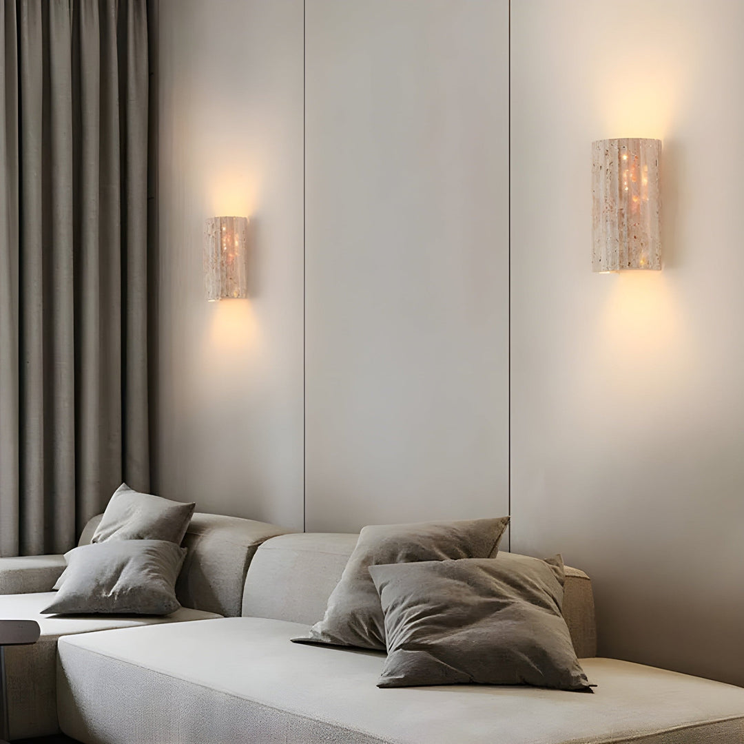 Lampa ścienna z naturalnego kamienia – nowoczesne oświetlenie