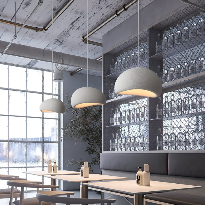 Lampa sufitowa Wabi Sabi z włókna szklanego, styl nordycki