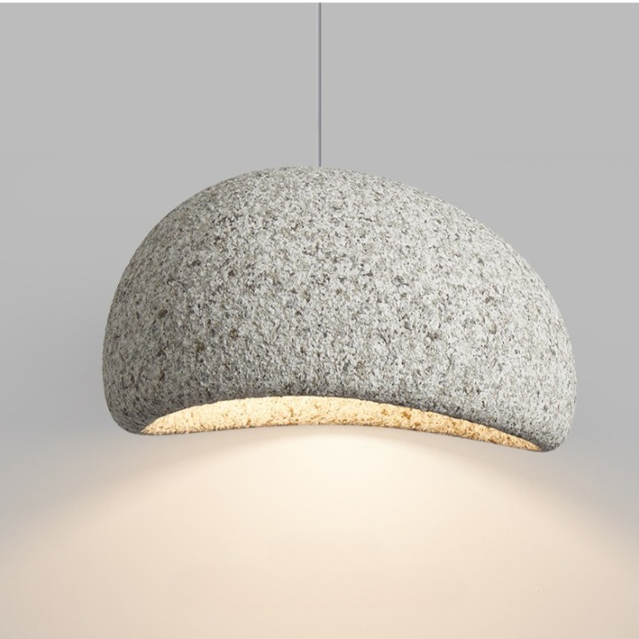 Lampa sufitowa Wabi Sabi z włókna szklanego, styl nordycki