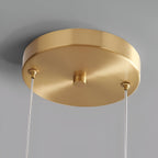Nowoczesna lampa sufitowa z szklaną kloszem i LED, styl retro