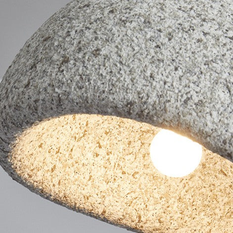 Lampa sufitowa Wabi Sabi z włókna szklanego, styl nordycki
