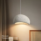 Lampa sufitowa Wabi Sabi z włókna szklanego, styl nordycki