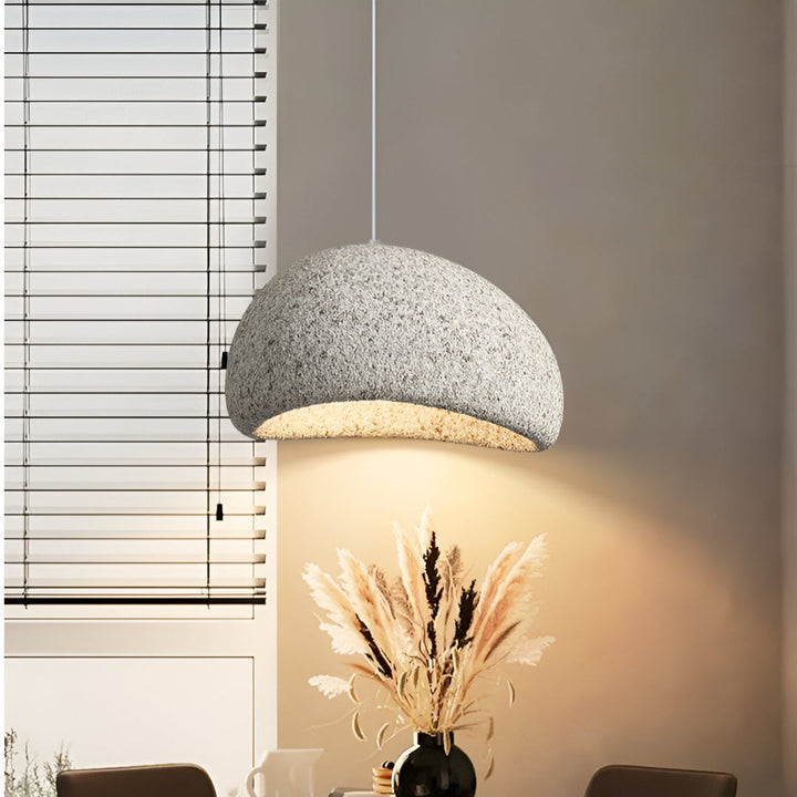 Lampa sufitowa Wabi Sabi z włókna szklanego, styl nordycki