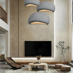 Lampa sufitowa Wabi Sabi z włókna szklanego, styl nordycki