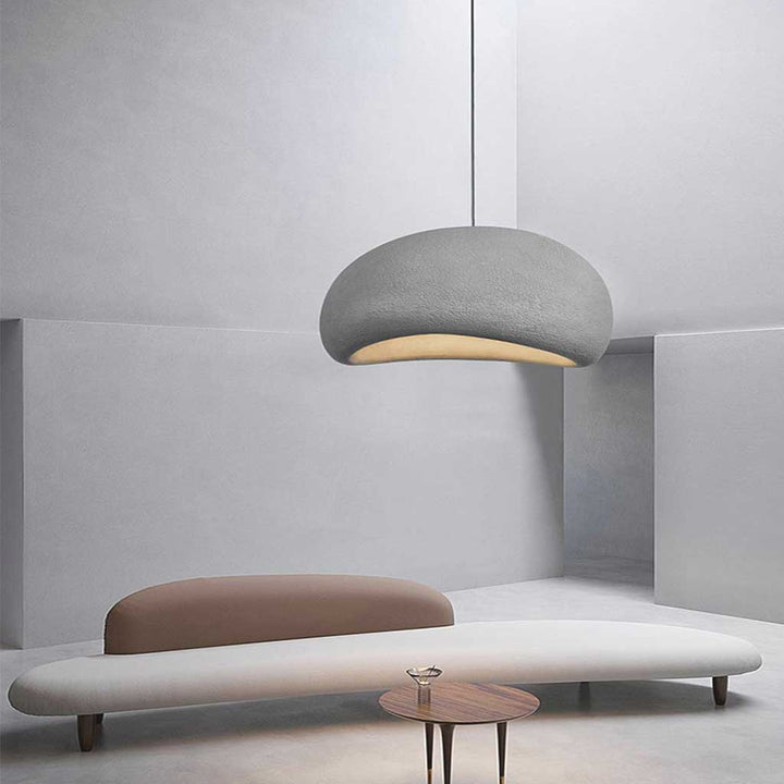 Lampa sufitowa Wabi Sabi z włókna szklanego, styl nordycki