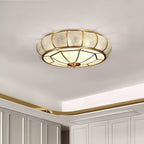 Lampa Sufitowa Szklana Teksturowana
