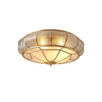 Lampa Sufitowa Szklana Teksturowana
