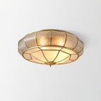 Lampa Sufitowa Szklana Teksturowana