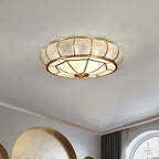 Lampa Sufitowa Szklana Teksturowana