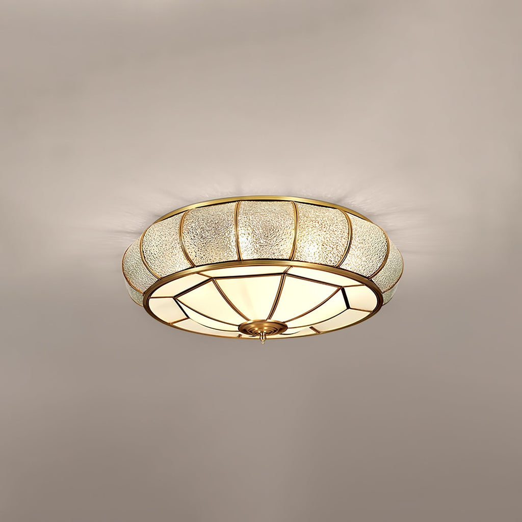 Lampa Sufitowa Szklana Teksturowana