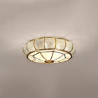 Lampa Sufitowa Szklana Teksturowana