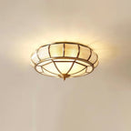 Lampa Sufitowa Szklana Teksturowana