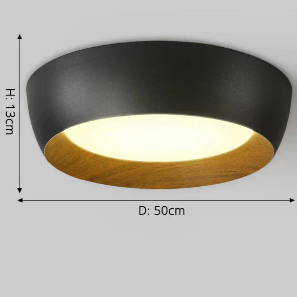 Skandynawska lampa sufitowa natynkowa metalowa