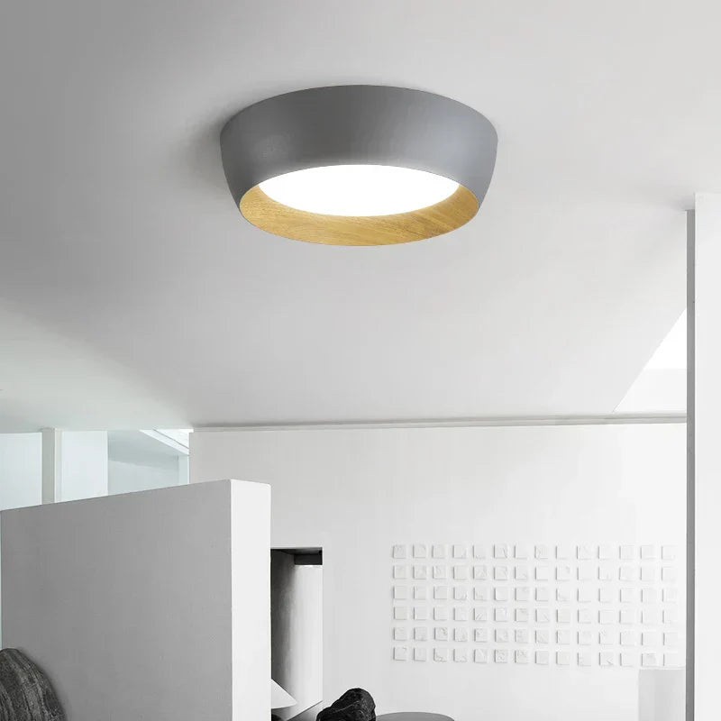 Skandynawska lampa sufitowa natynkowa metalowa