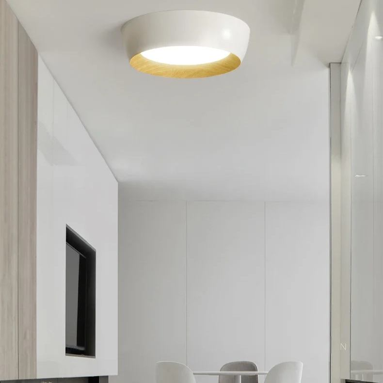 Skandynawska lampa sufitowa natynkowa metalowa