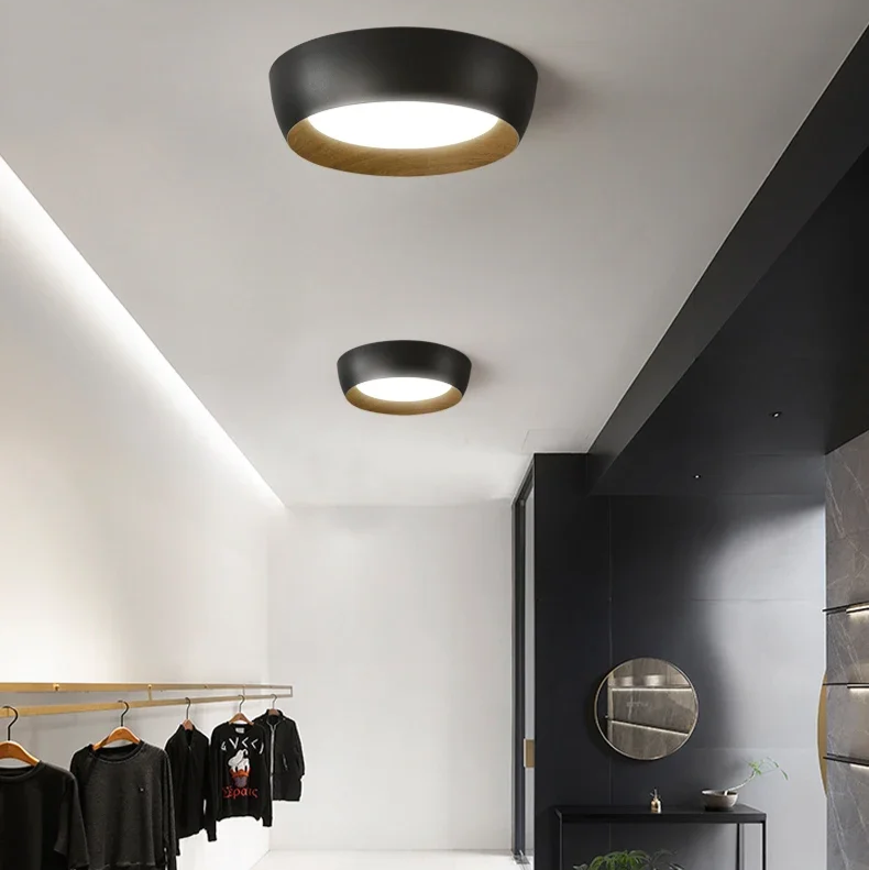 Skandynawska lampa sufitowa natynkowa metalowa