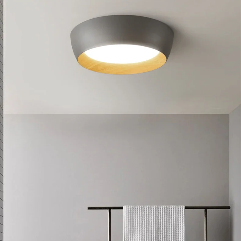 Skandynawska lampa sufitowa natynkowa metalowa