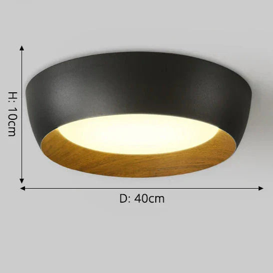 Skandynawska lampa sufitowa natynkowa metalowa