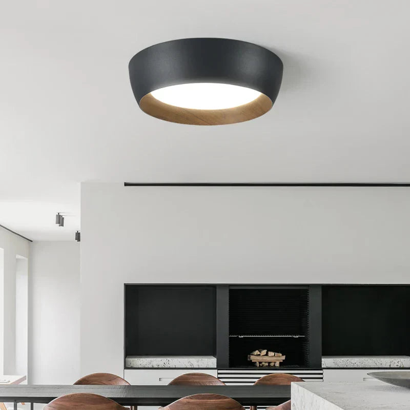 Skandynawska lampa sufitowa natynkowa metalowa