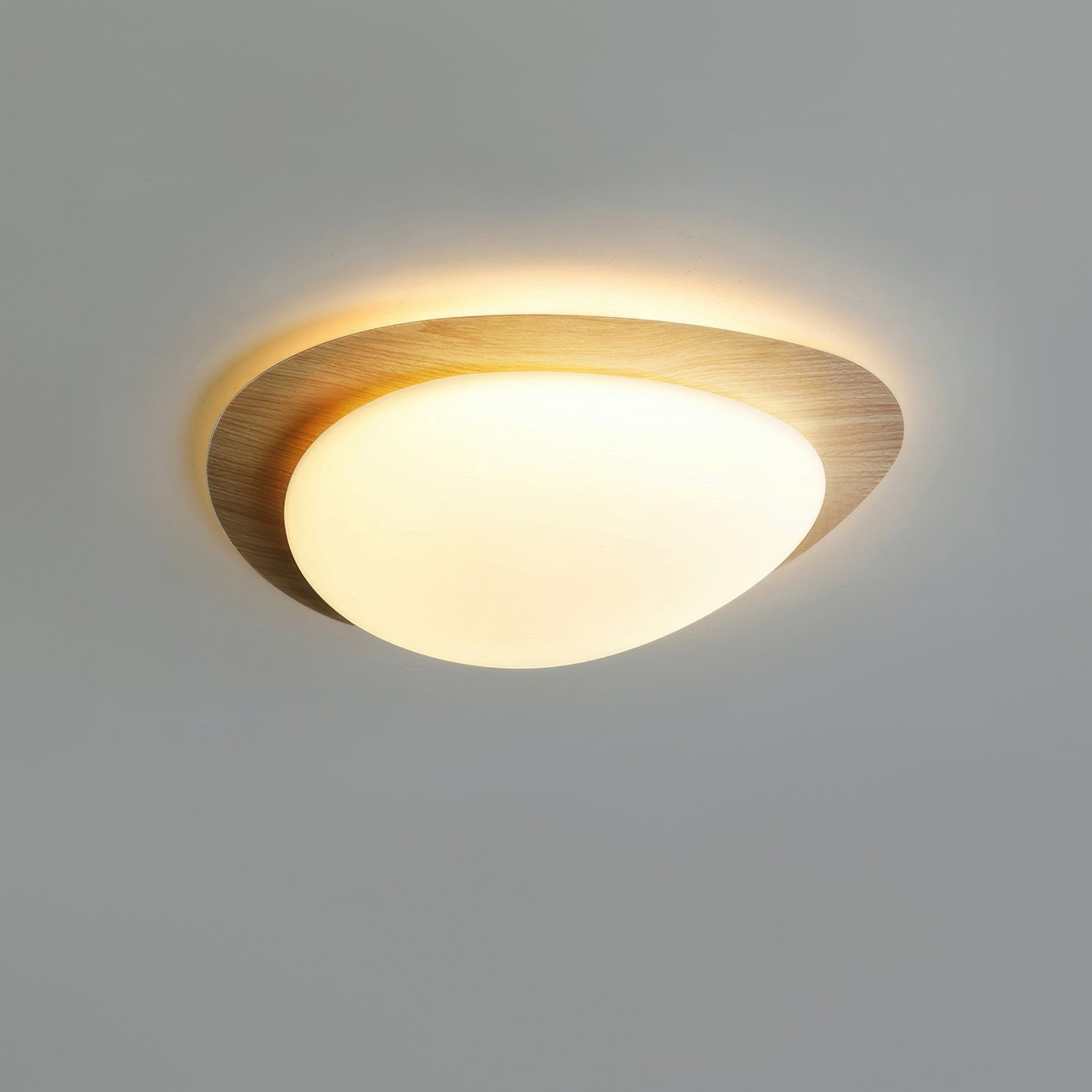 Lampa Sufitowa Drewniana Scandinavian LED
