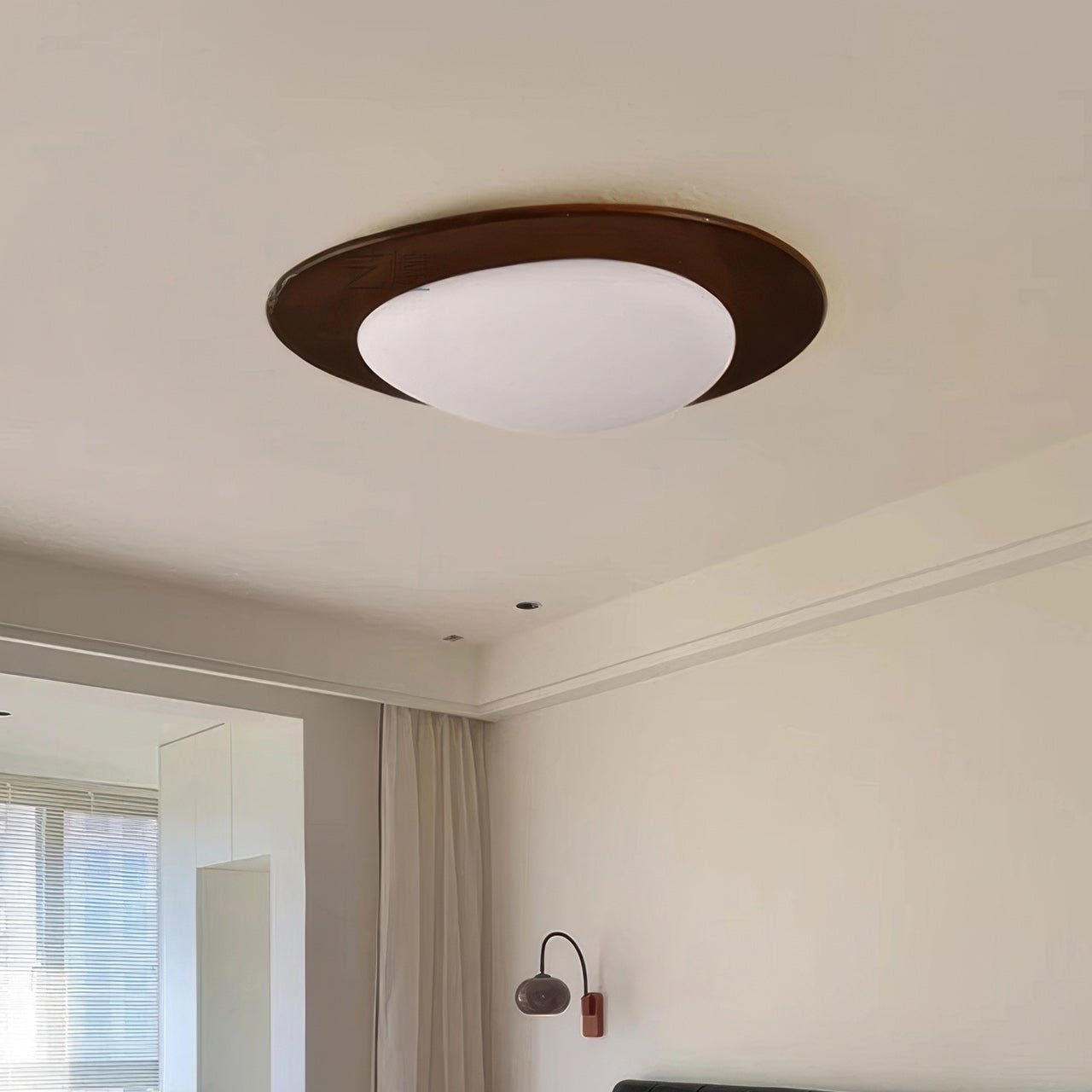 Lampa Sufitowa Drewniana Scandinavian LED