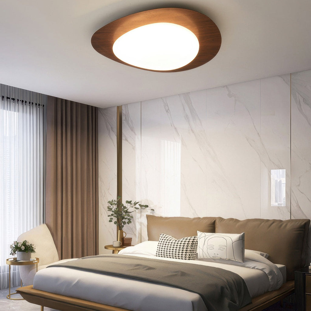 Lampa Sufitowa Drewniana Scandinavian LED