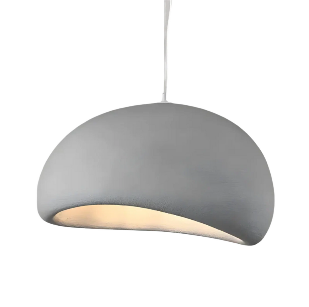 Lampa sufitowa Wabi Sabi z włókna szklanego, styl nordycki
