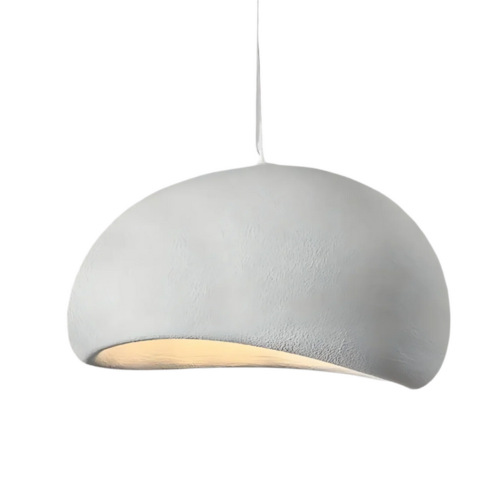 Lampa sufitowa Wabi Sabi z włókna szklanego, styl nordycki