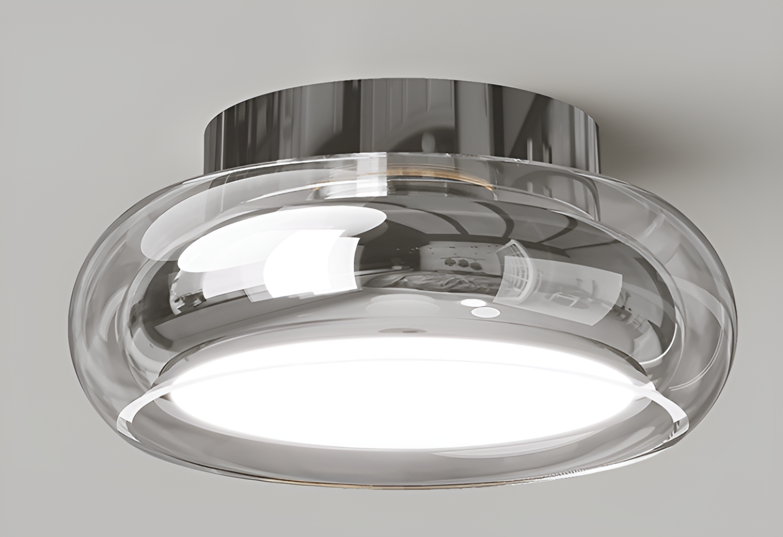 Mała akrylowa lampa sufitowa LED
