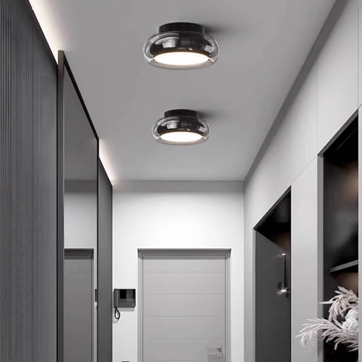 Mała akrylowa lampa sufitowa LED