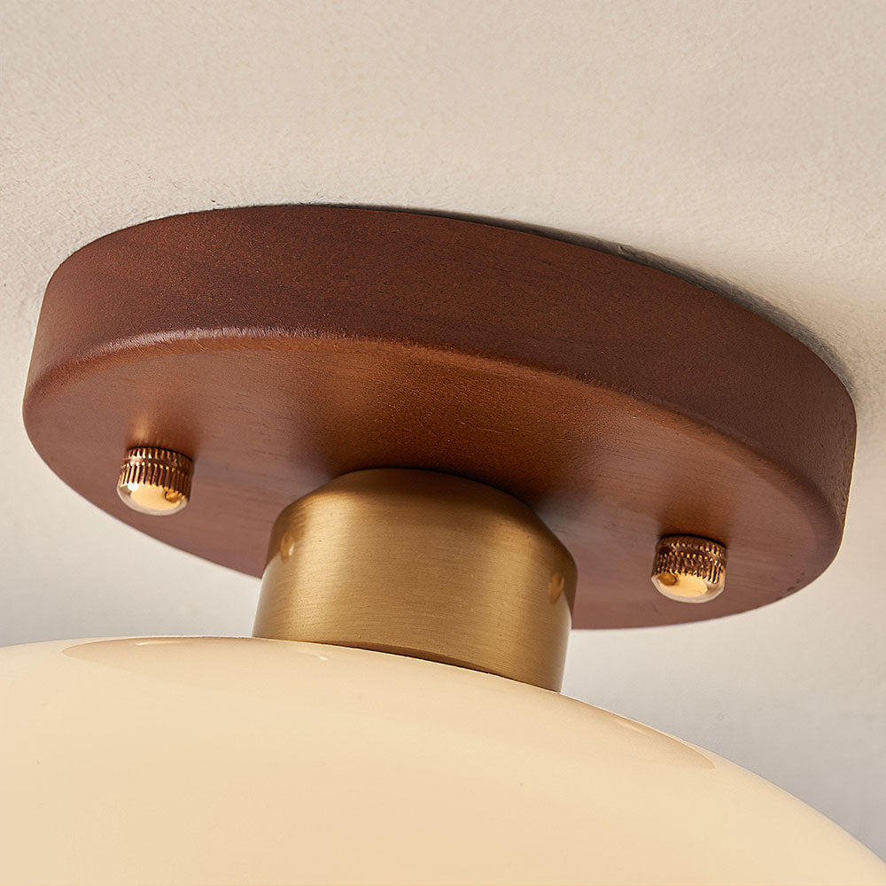 Lampa Sufitowa Vintage Biała LED