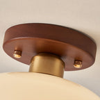 Lampa Sufitowa Vintage Biała LED