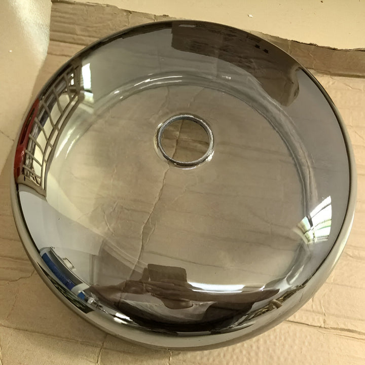 Nowoczesna lampa sufitowa z szklaną kloszem i LED, styl retro