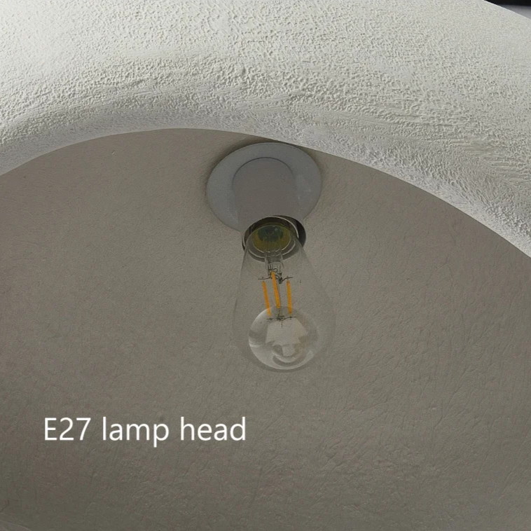 Lampa sufitowa Wabi Sabi z włókna szklanego, styl nordycki