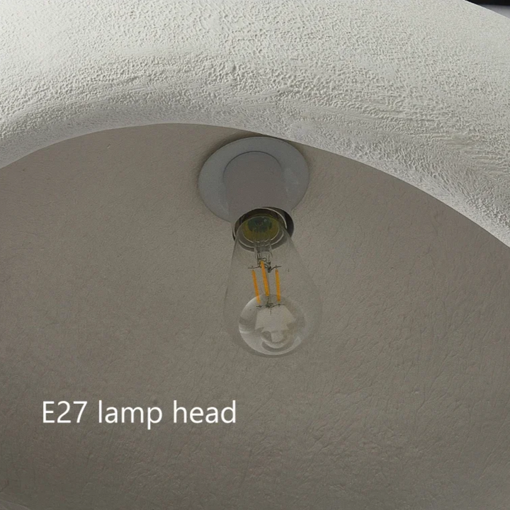 Lampa sufitowa Wabi Sabi z włókna szklanego, styl nordycki