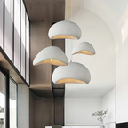 Lampa sufitowa Wabi Sabi z włókna szklanego, styl nordycki