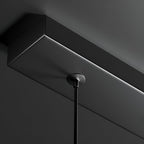 Nowoczesna lampa sufitowa z szklaną kloszem i LED, styl retro