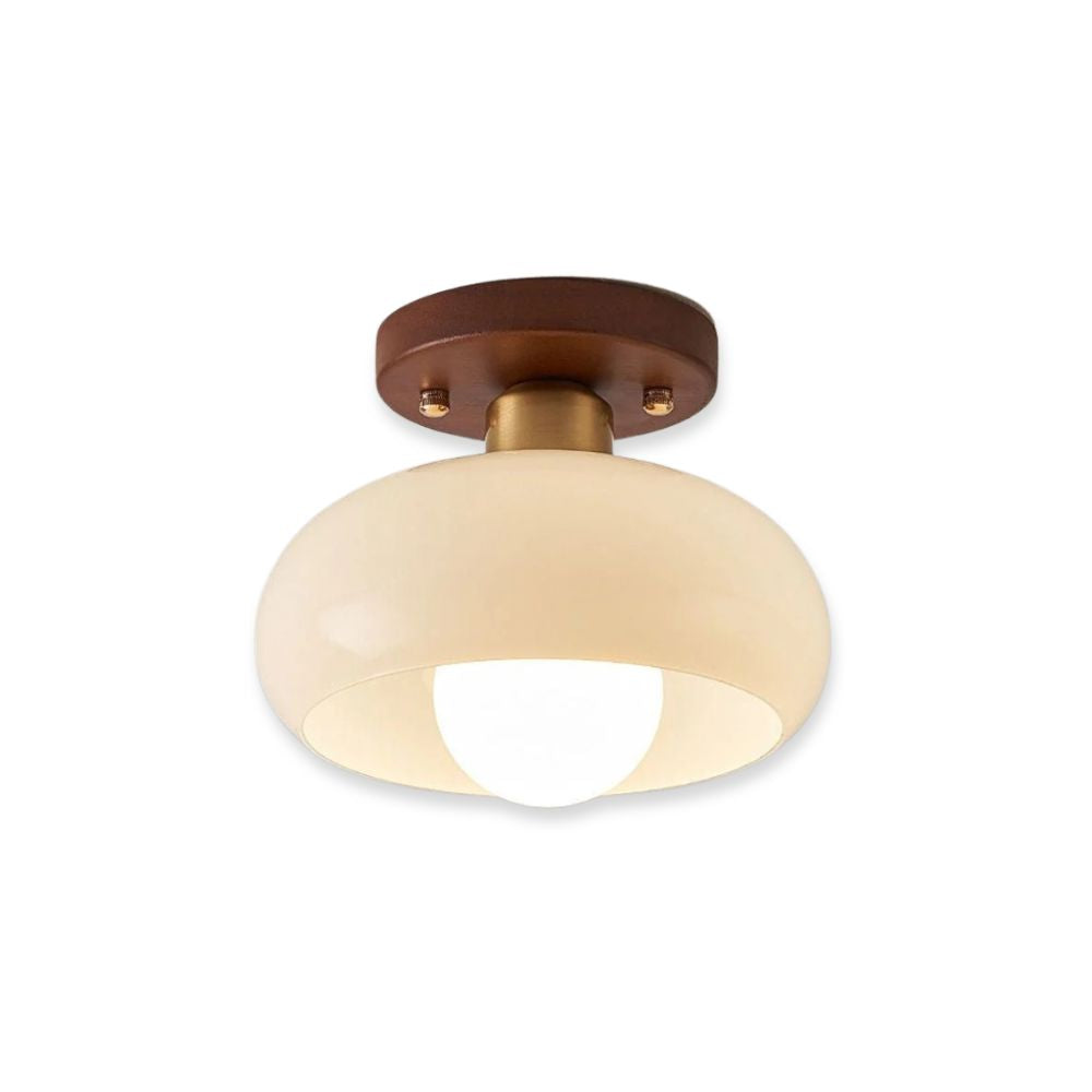 Lampa Sufitowa Vintage Biała LED