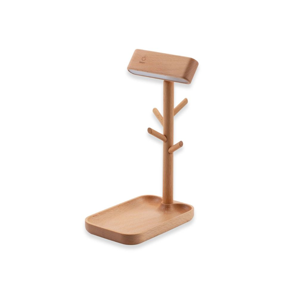 Lampa stołowa z miejscem do przechowywania – nowoczesny design